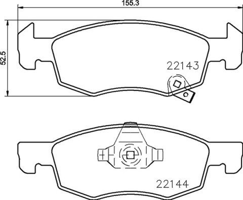 BREMBO Brake pad set P 59 084 - Brake Pads
