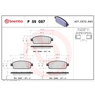 BREMBO Brake pad set P 59 087 - Brake Pads