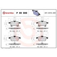 BREMBO Brake pad set P 59 089 - Brake Pads