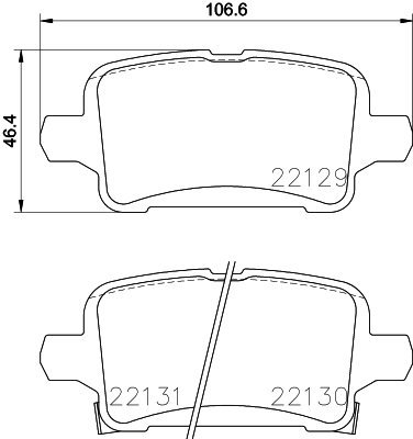 BREMBO Brake pad set P 59 090 - Brake Pads