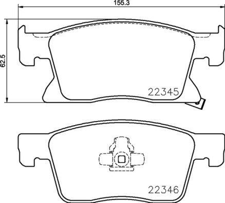 BREMBO Brake pad set P 59 091 - Brake Pads