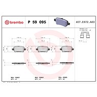 BREMBO Brake pad set P 59 095 - Brake Pads