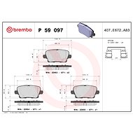 BREMBO Brake pad set P 59 097 - Brake Pads
