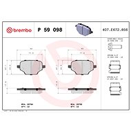 BREMBO Brake pad set P 59 098 - Brake Pads