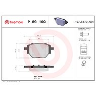 BREMBO Brake pad set P 59 100 - Brake Pads