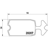 BREMBO Brake pad set P 61 002 - Brake Pads