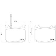 BREMBO Brake pad set P 61 004 - Brake Pads