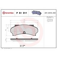 BREMBO Brake pad set P 61 011 - Brake Pads