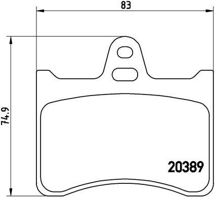 BREMBO Brake pad set P 61 019 - Brake Pads