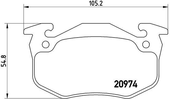 BREMBO Brake pad set P 61 032 - Brake Pads