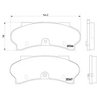 BREMBO Brake pad set P 61 033 - Brake Pads