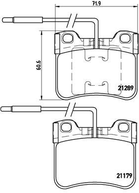 BREMBO Brake pad set P 61 034 - Brake Pads
