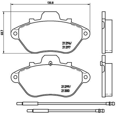 BREMBO Brake pad set P 61 036 - Brake Pads
