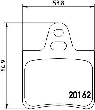 BREMBO Brake pad set P 61 037 - Brake Pads