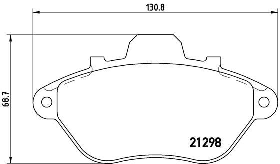 BREMBO Brake pad set P 61 039 - Brake Pads