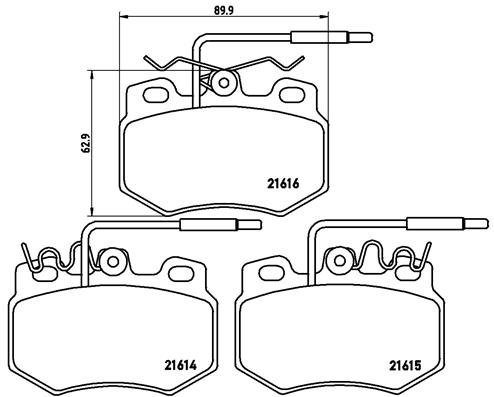 BREMBO Brake pad set P 61 041 - Brake Pads