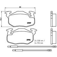 BREMBO Brake pad set P 61 044 - Brake Pads