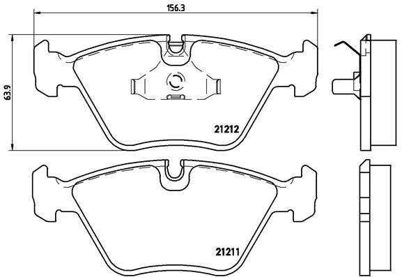BREMBO Brake pad set P 61 049 - Brake Pads