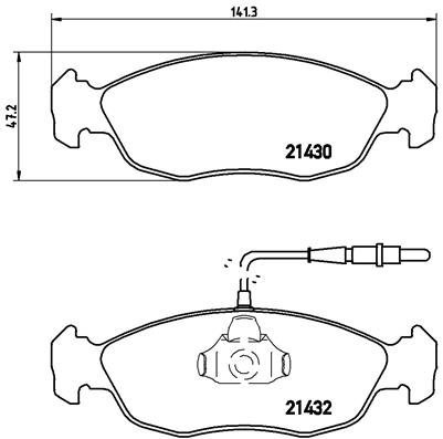 BREMBO Brake pad set P 61 054 - Brake Pads