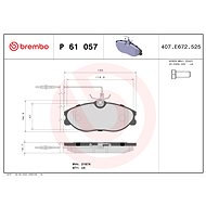 BREMBO Brake pad set P 61 057 - Brake Pads