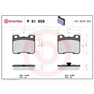 BREMBO Brake pad set P 61 059 - Brake Pads