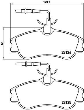 BREMBO Brake pad set P 61 060 - Brake Pads