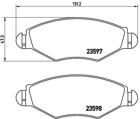BREMBO Brake pad set P 61 063 - Brake Pads