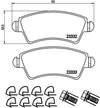 BREMBO Brake pad set P 61 067 - Brake Pads