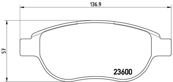 BREMBO Brake pad set P 61 068X - Brake Pads