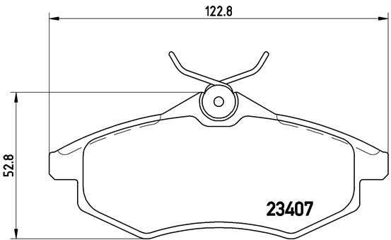 BREMBO Brake pad set P 61 074 - Brake Pads