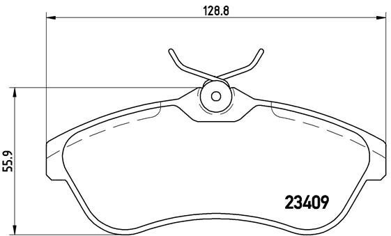 BREMBO Brake pad set P 61 075 - Brake Pads