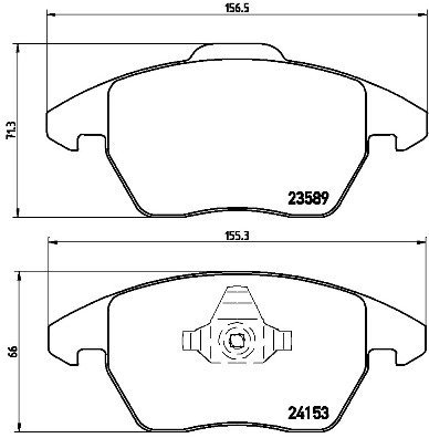 BREMBO Brake pad set P 61 076 - Brake Pads