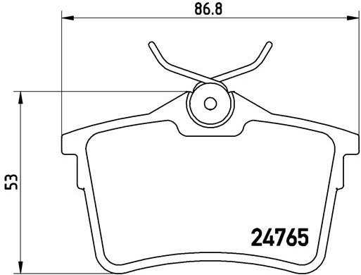 BREMBO Brake pad set P 61 084 - Brake Pads