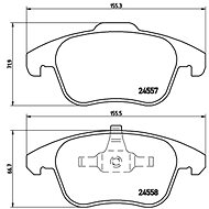 BREMBO Brake pad set P 61 086 - Brake Pads