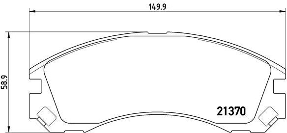 BREMBO Brake pad set P 61 089 - Brake Pads