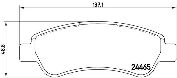 BREMBO Brake pad set P 61 091 - Brake Pads