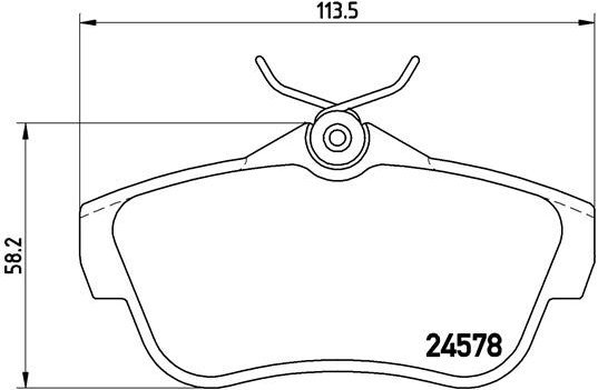 BREMBO Brake pad set P 61 095 - Brake Pads