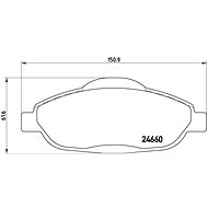 BREMBO Brake pad set P 61 101 - Brake Pads