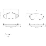 BREMBO Brake pad set P 61 105 - Brake Pads