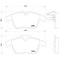 BREMBO Brake pad set P 61 106X - Brake Pads