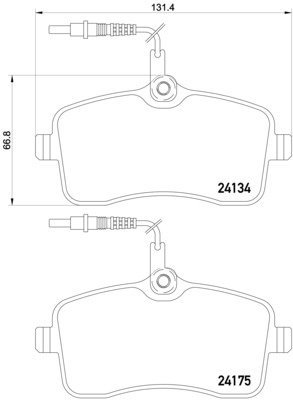 BREMBO Brake pad set P 61 109 - Brake Pads