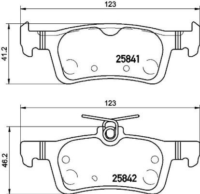 BREMBO Brake pad set P 61 121 - Brake Pads