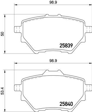 BREMBO Brake pad set P 61 122 - Brake Pads