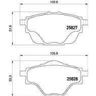 BREMBO Brake pad set P 61 124 - Brake Pads