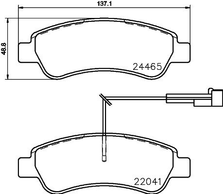 BREMBO Brake pad set P 61 125 - Brake Pads