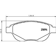 BREMBO Brake pad set P 61 137 - Brake Pads
