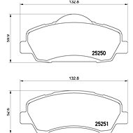 BREMBO Brake pad set P 61 138 - Brake Pads