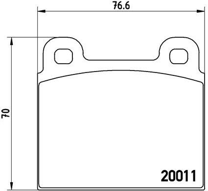 BREMBO Brake pad set P 65 001 - Brake Pads