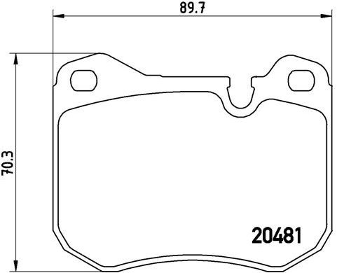 BREMBO Brake pad set P 65 002 - Brake Pads