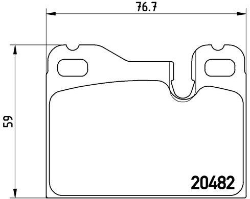 BREMBO Brake pad set P 65 003 - Brake Pads
